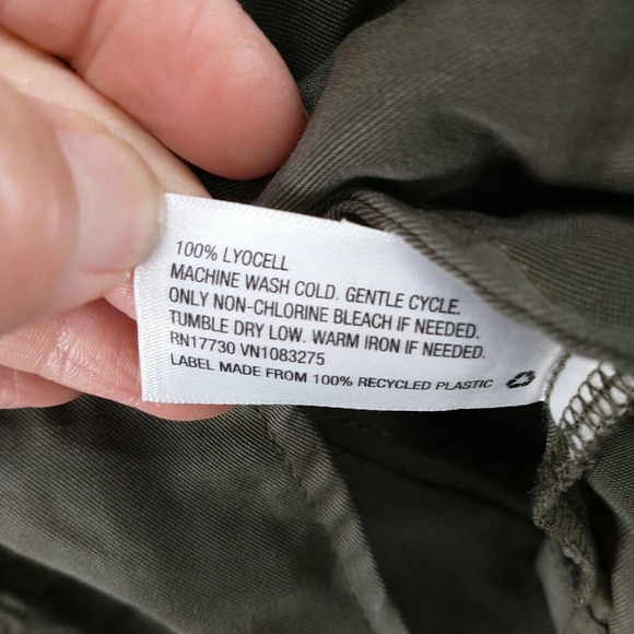 A New Day Women's Full Zip Utility Vest Green Small Drawstring Waist Pockets - Picture 9 of 12